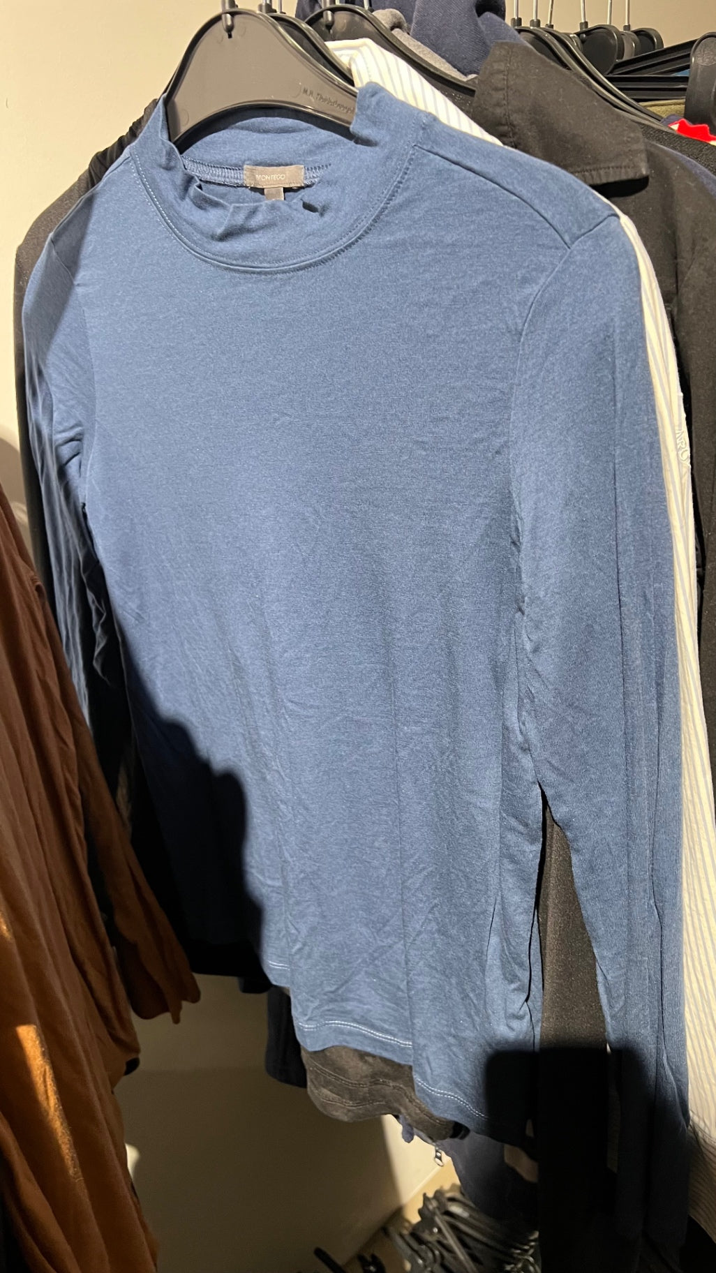 MONTEGO Langarmshirt Blau Gr.: S