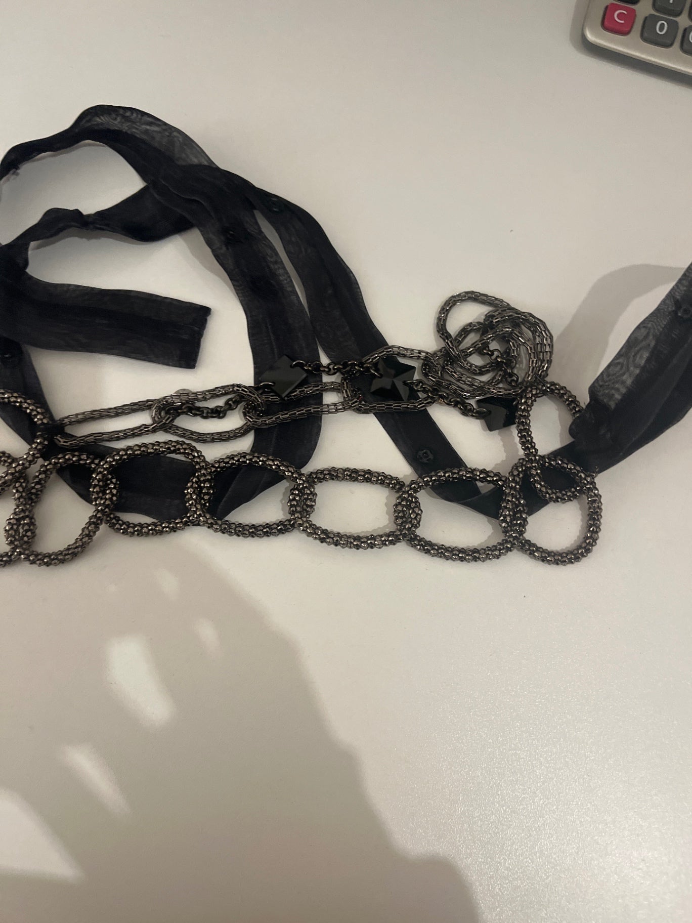 Schumacher Gürtel Kette Schwarz 
