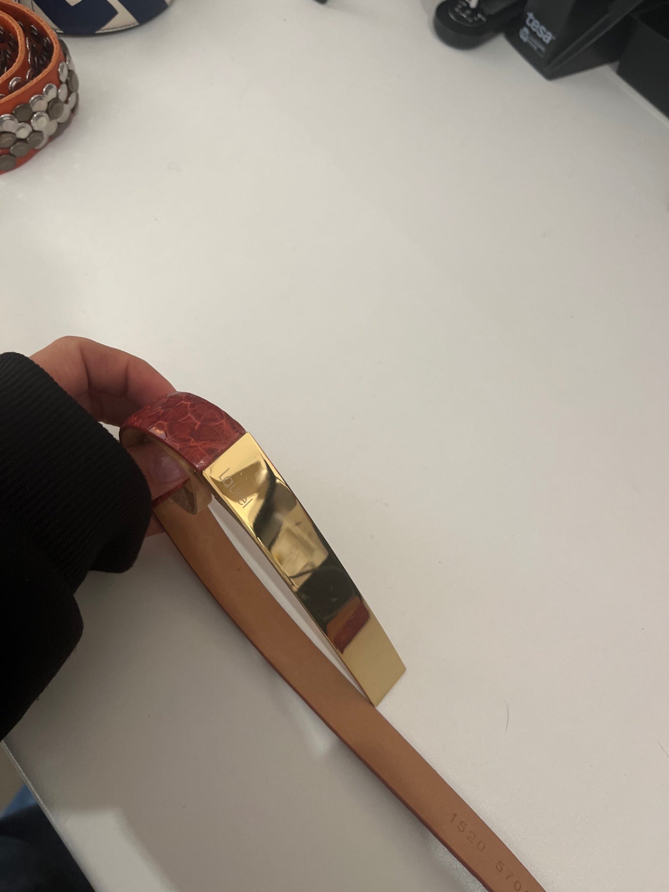 Laurel Gürtel Rot Gold 