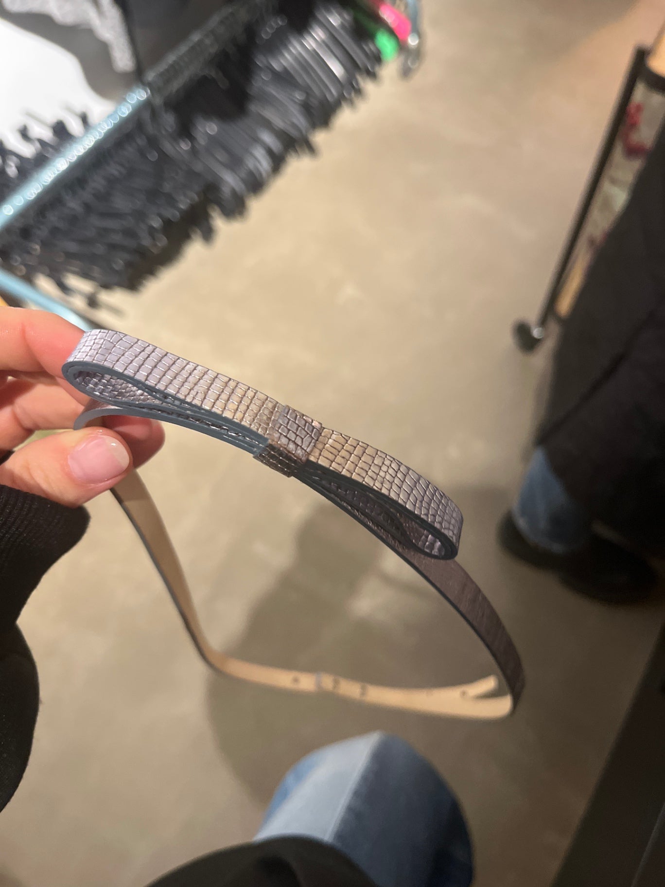 B-WARE Gürtel Blau glänzend 
