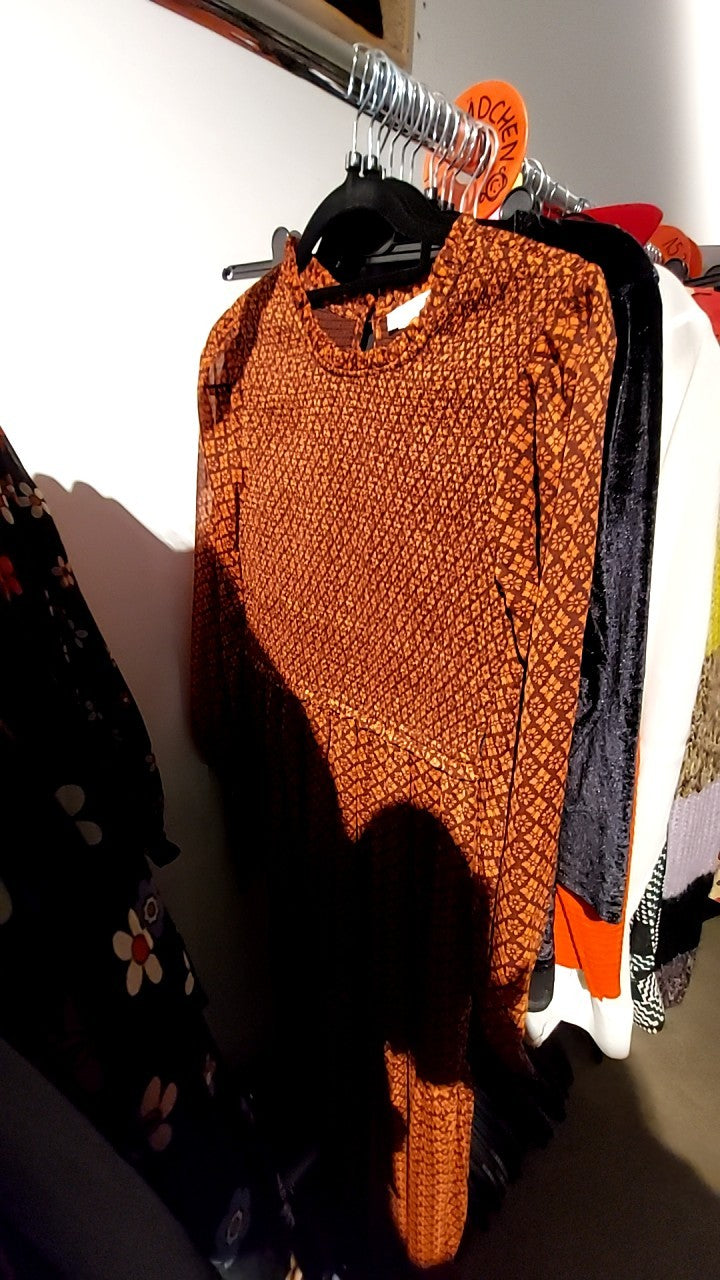 Patrons of Peace Kleid Orange/Braun Gr.: M