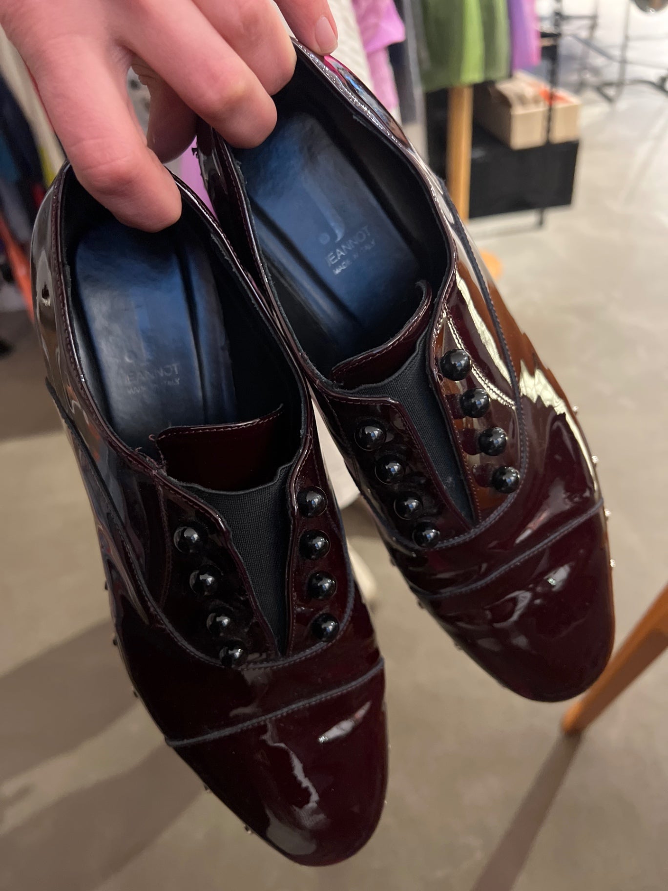 JEANNOT Schuhe Burgunderrot Gr.: 41