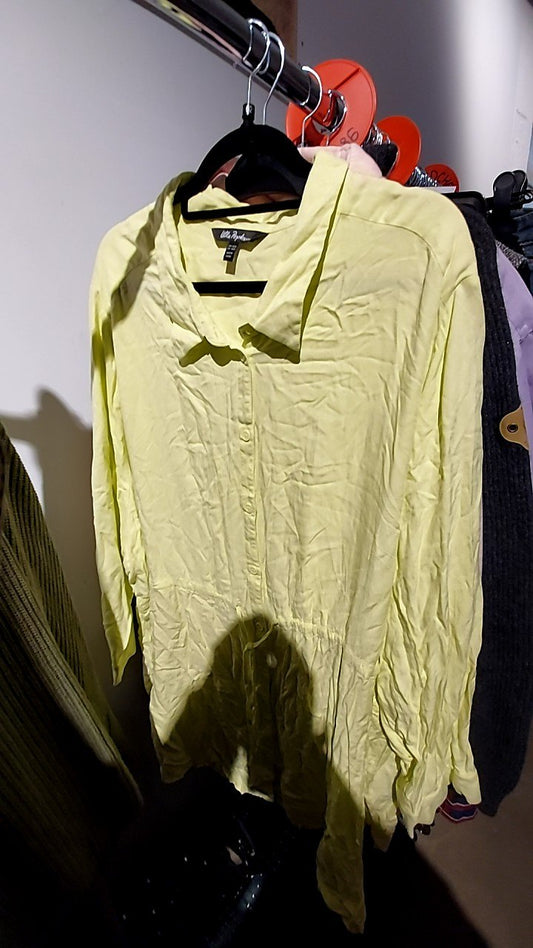 Ulla Popken Bluse Hellgelb Gr.: 62