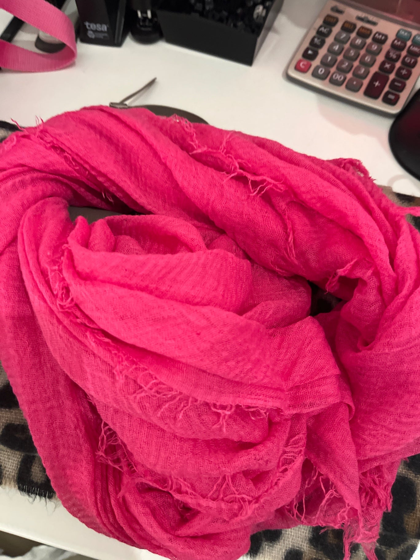 Herzlein Schal Pink 