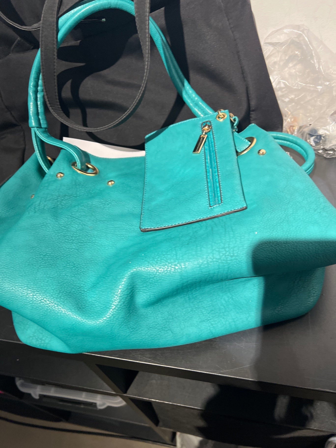 Handtasche Türkis 