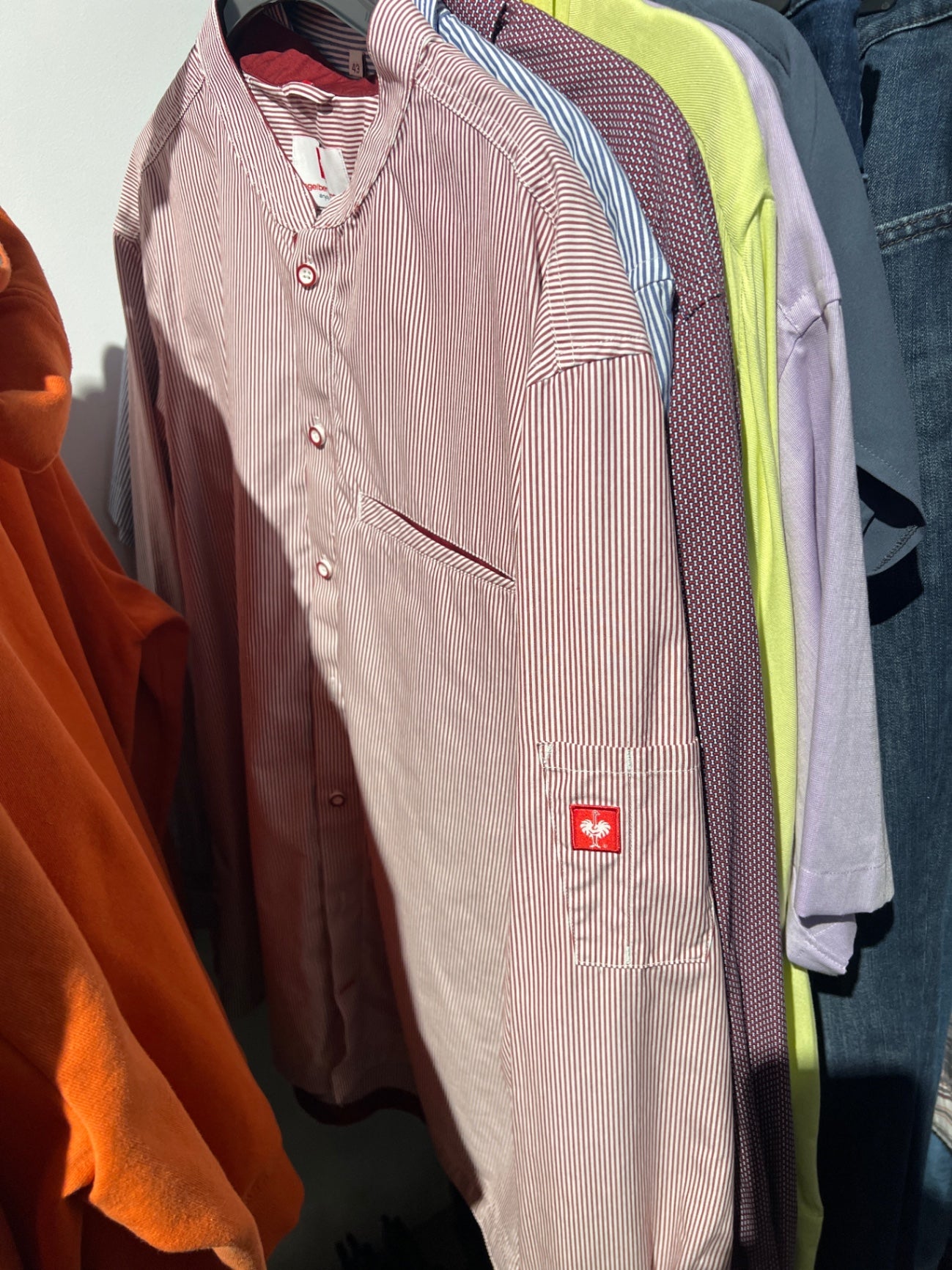 Engelbert Strauss Hemd Rot und Weiß Gr.: XL