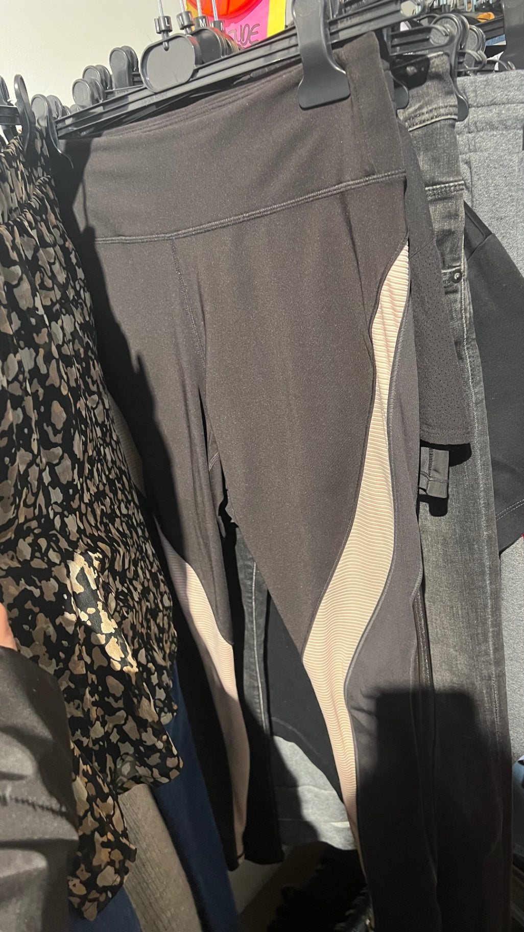 H&M Sportleggings Dunkelgrau Gr.: L