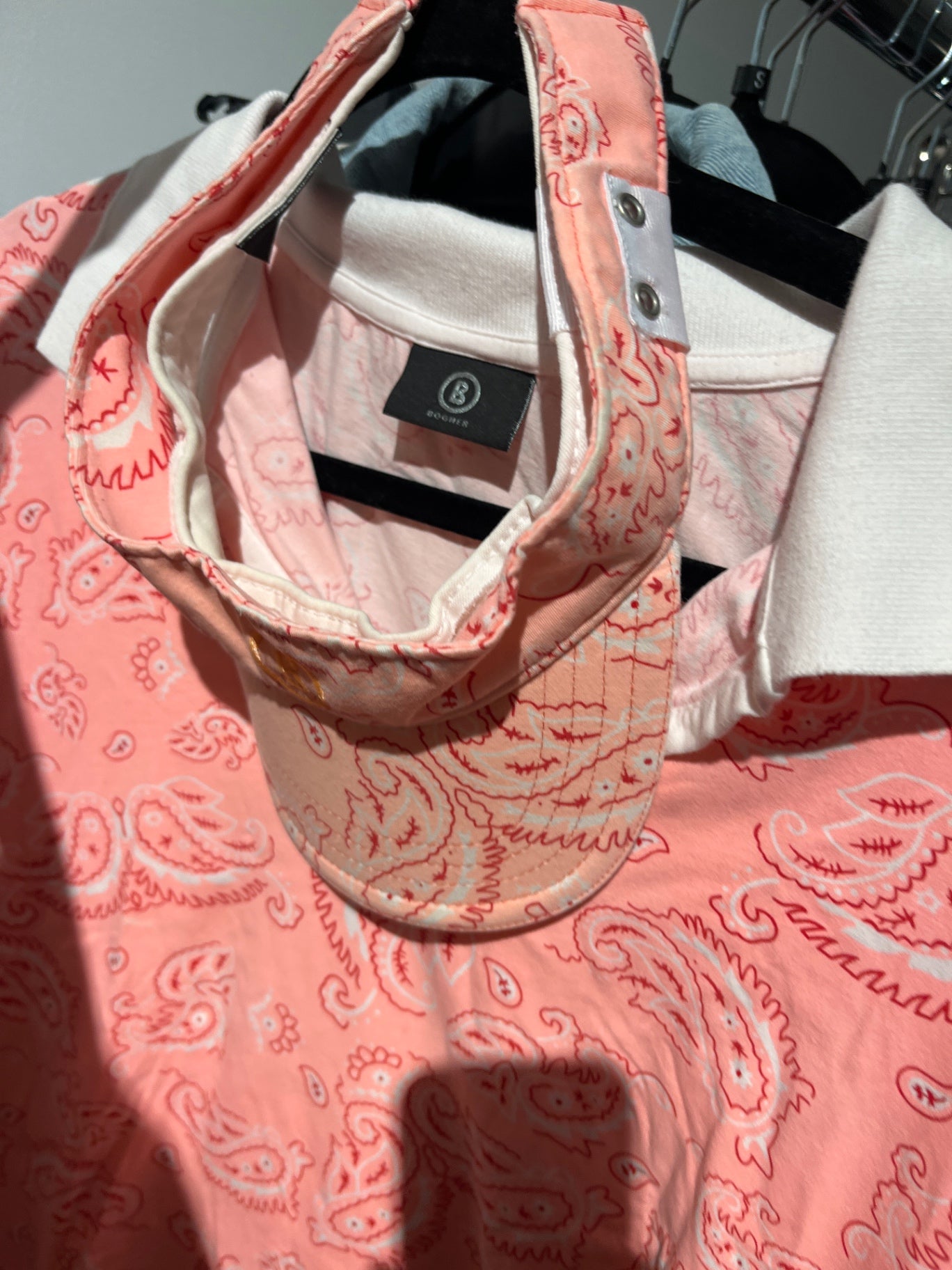 Bogner Stirnband Rosa weiß 