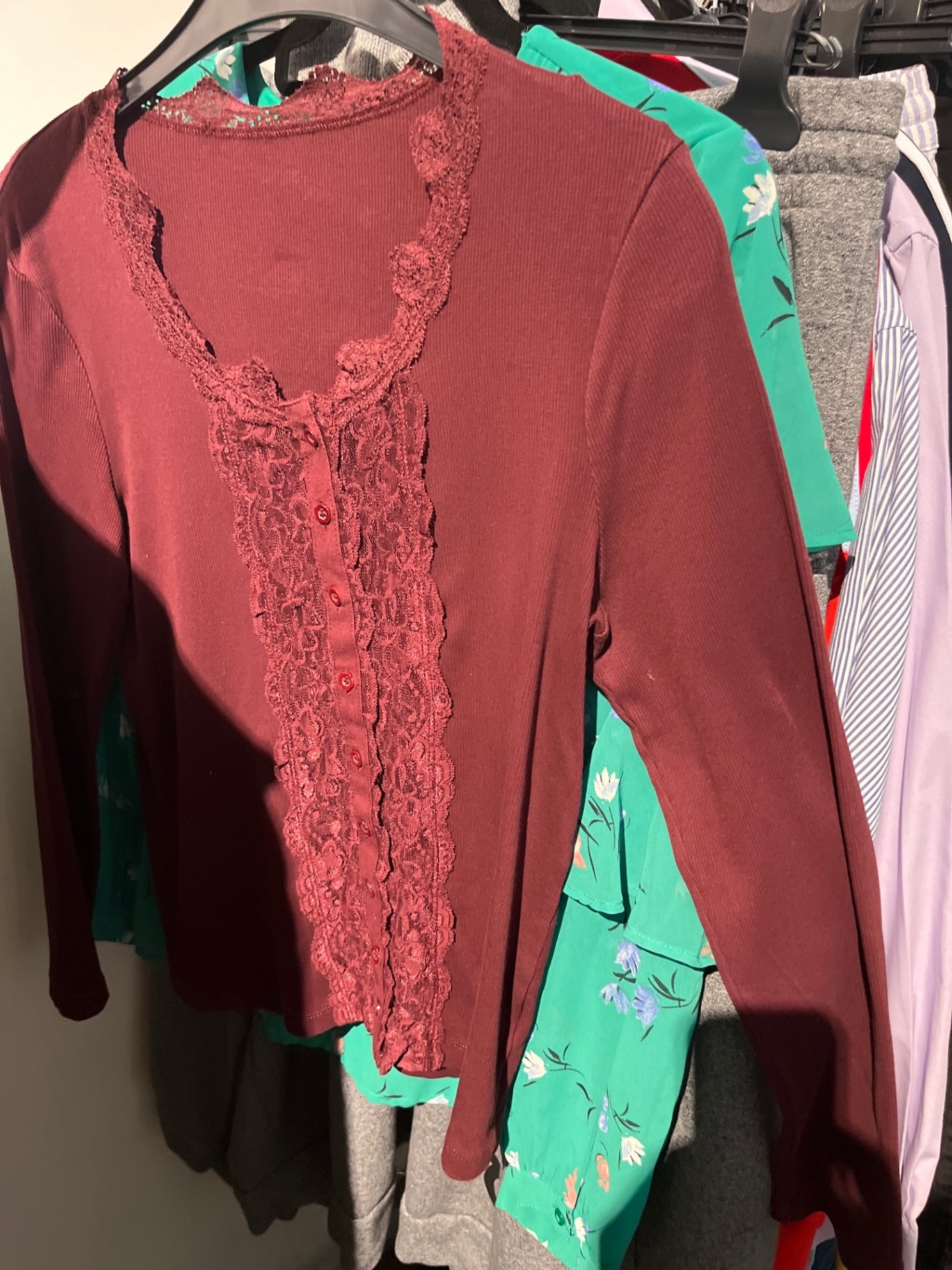 Strickjacke Rot Gr.: M