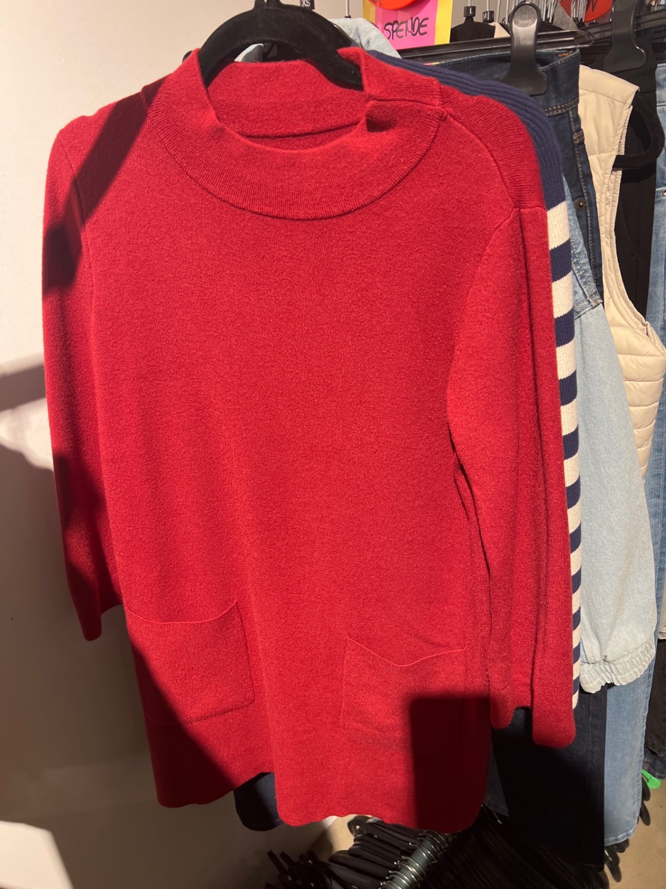Pullover Rot Gr.: M