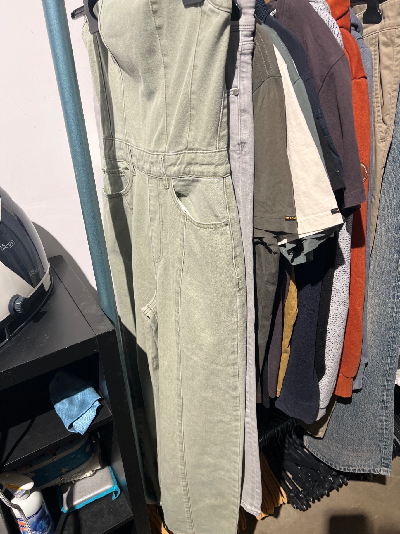 Jeans Overall Hellgrün Gr.: S