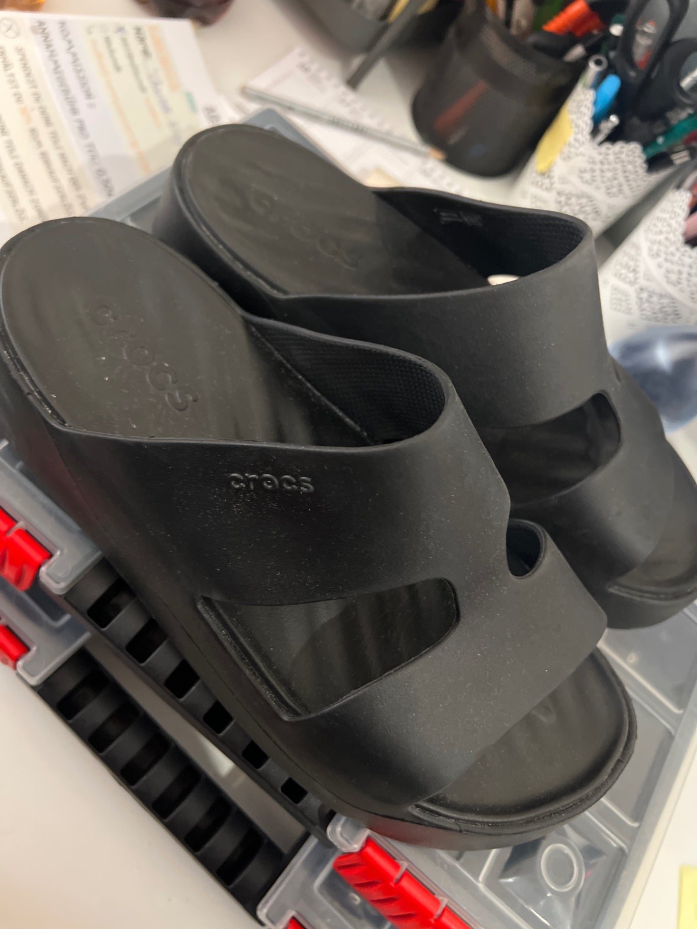 Crocs Schuhe Schwarz Gr.: 9