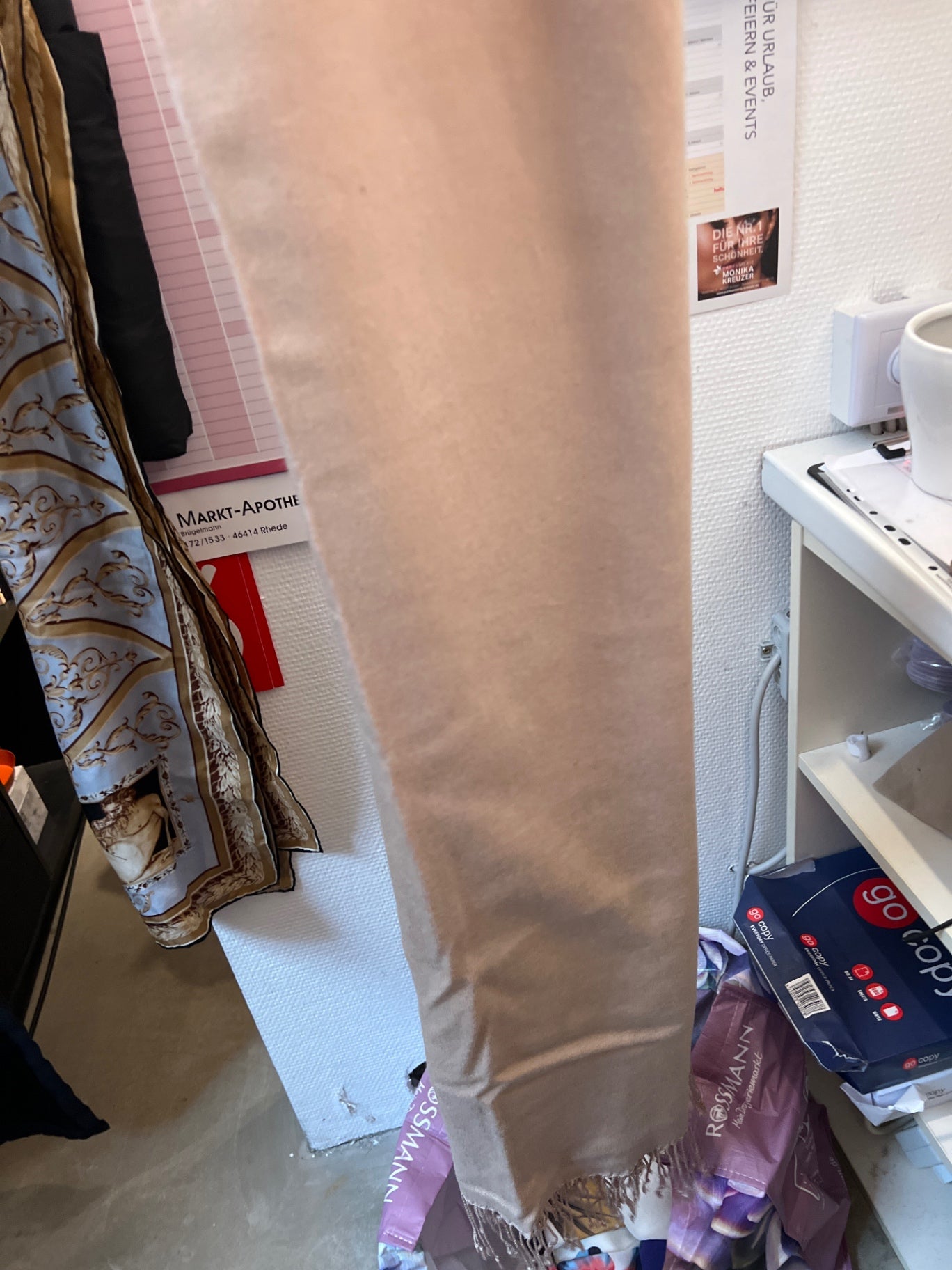 Schal Beige 