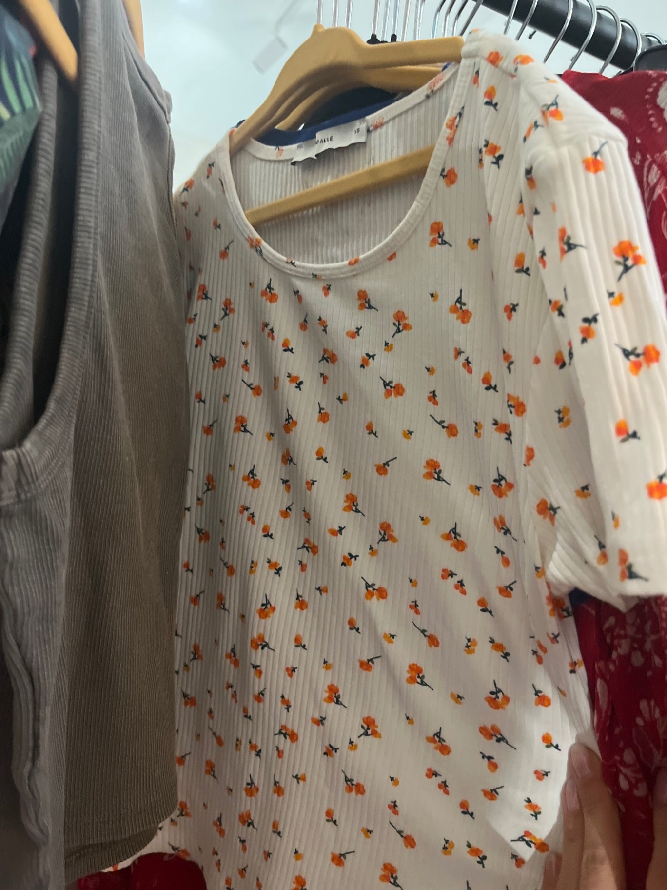 PIGALLE T-Shirt Weiß Orange Gr.: XS