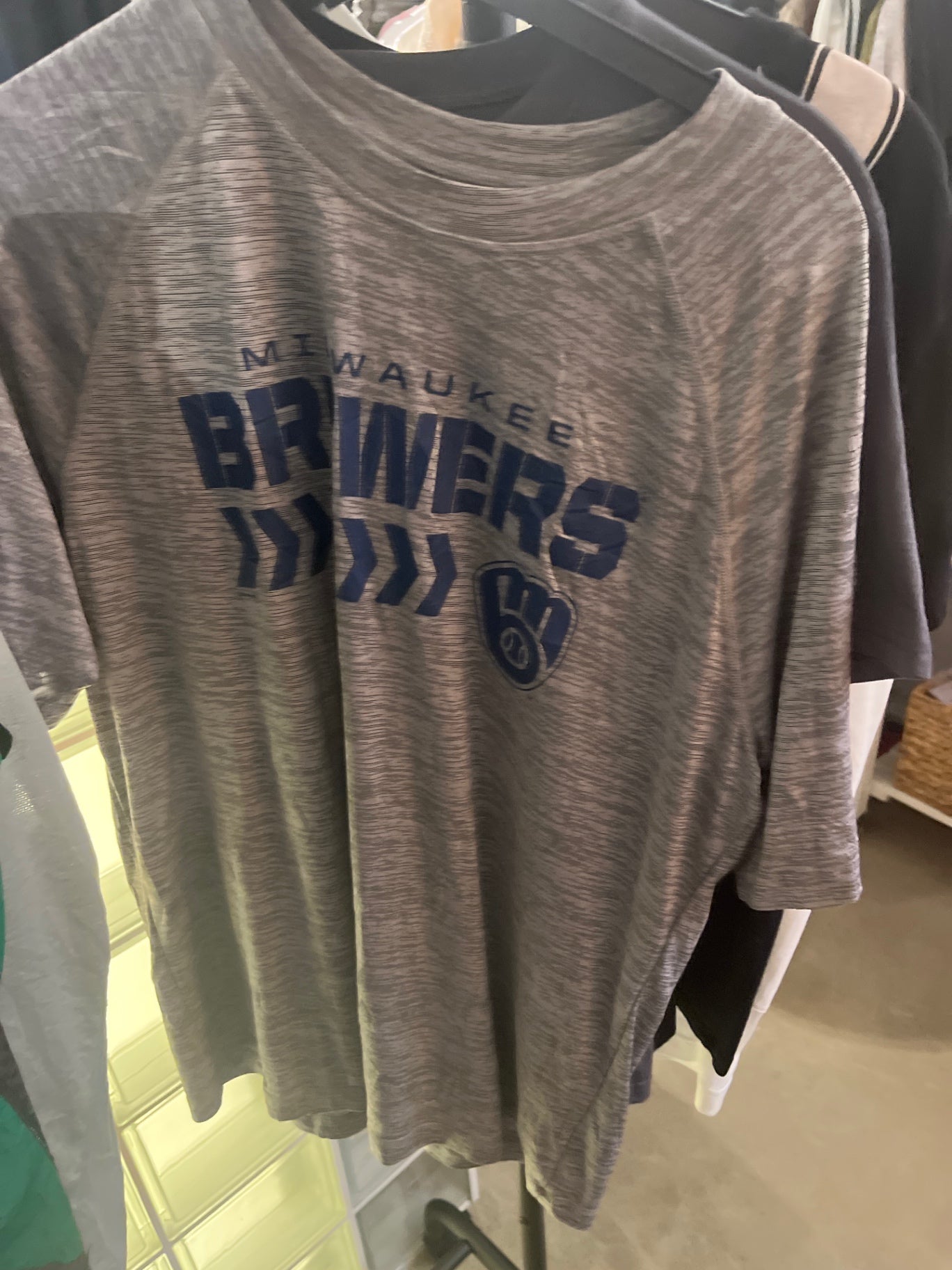 Milwaukee T-Shirt Grau Blau Gr.: M