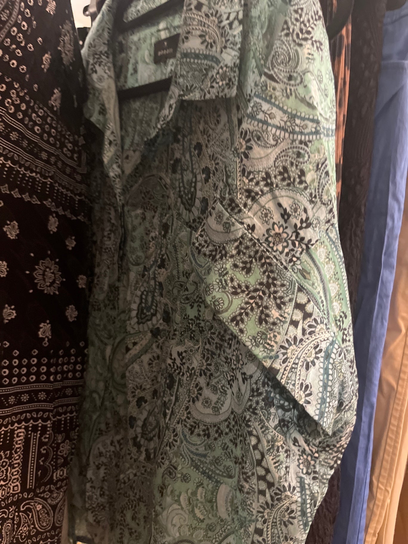 Monari Bluse Grün Muster Gr.: L