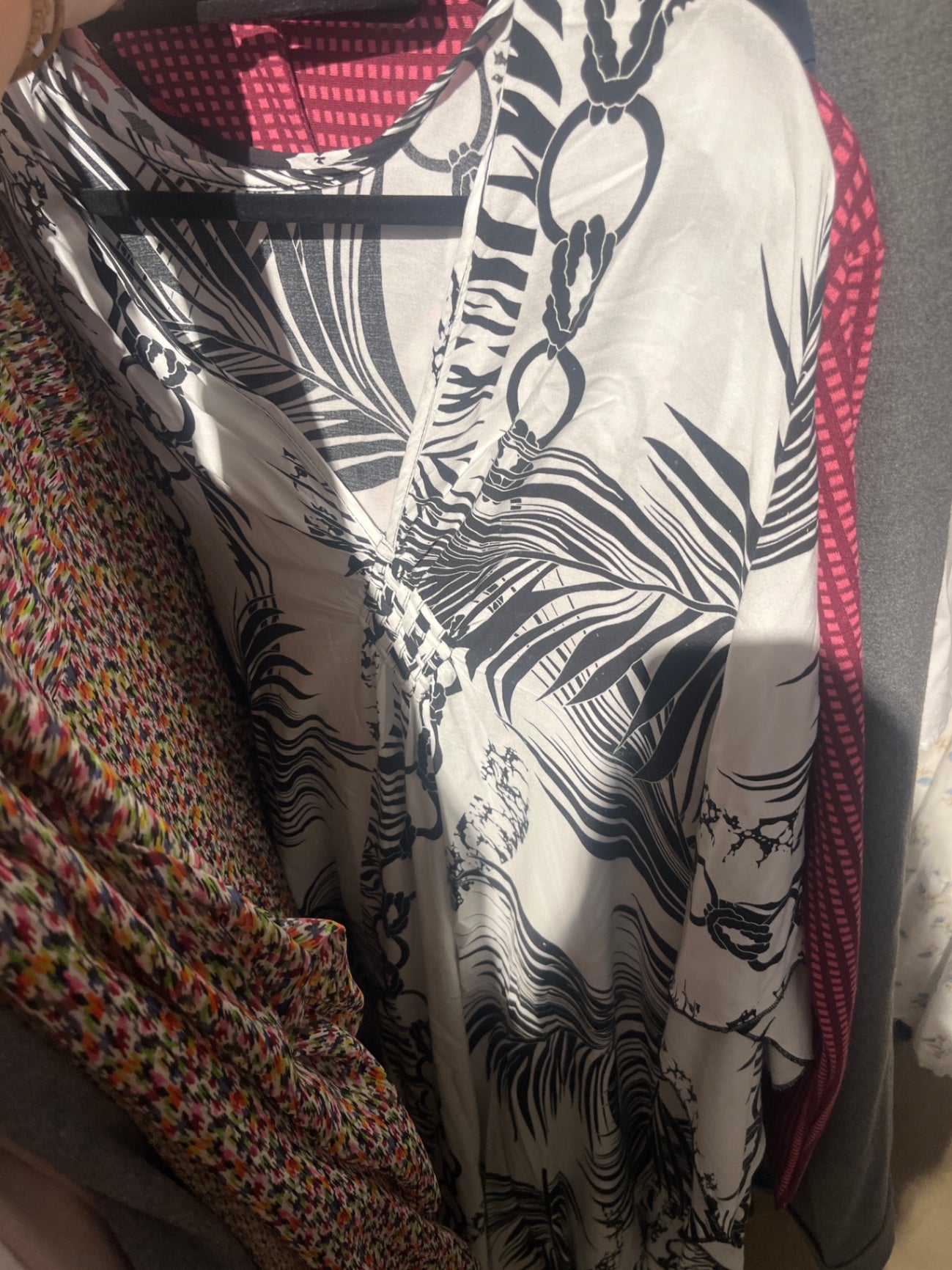 Kleid Weiß und Schwarz Gr.: XXL