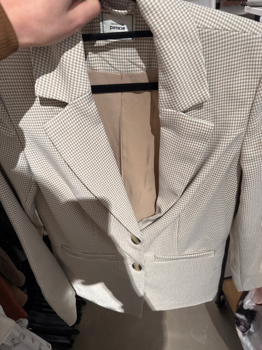Pimkie Blazer Beige kariert Gr.: XS