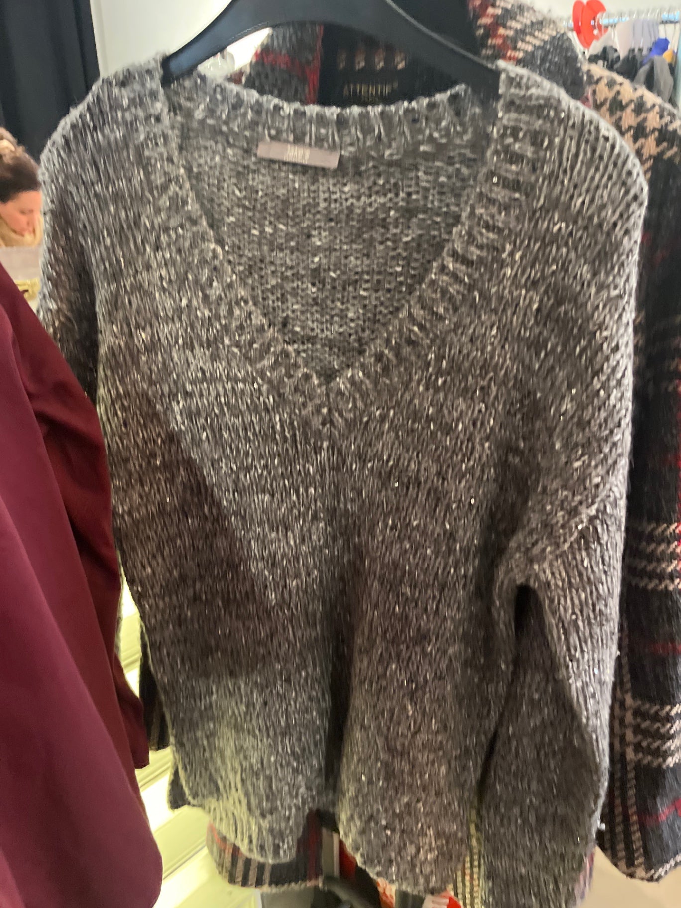 Jake*s Pullover Grau Metallic Gr.: M