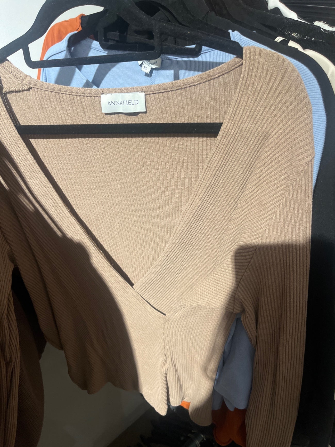 ANNAFIELD Shirt Beige Gr.: XL