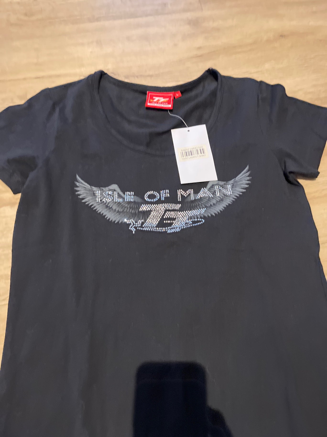 Isle of Man T-Shirt Schwarz Gr.: L