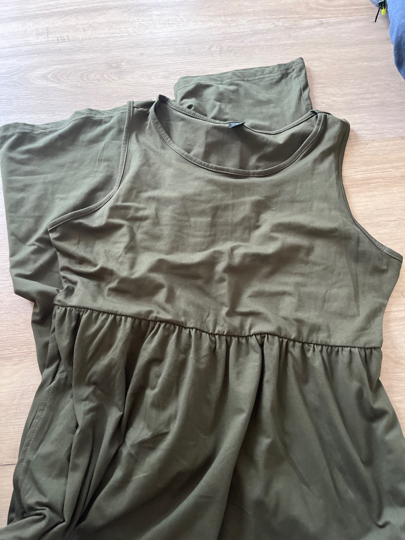 Ranlege Maxikleid Olive Gr.: L