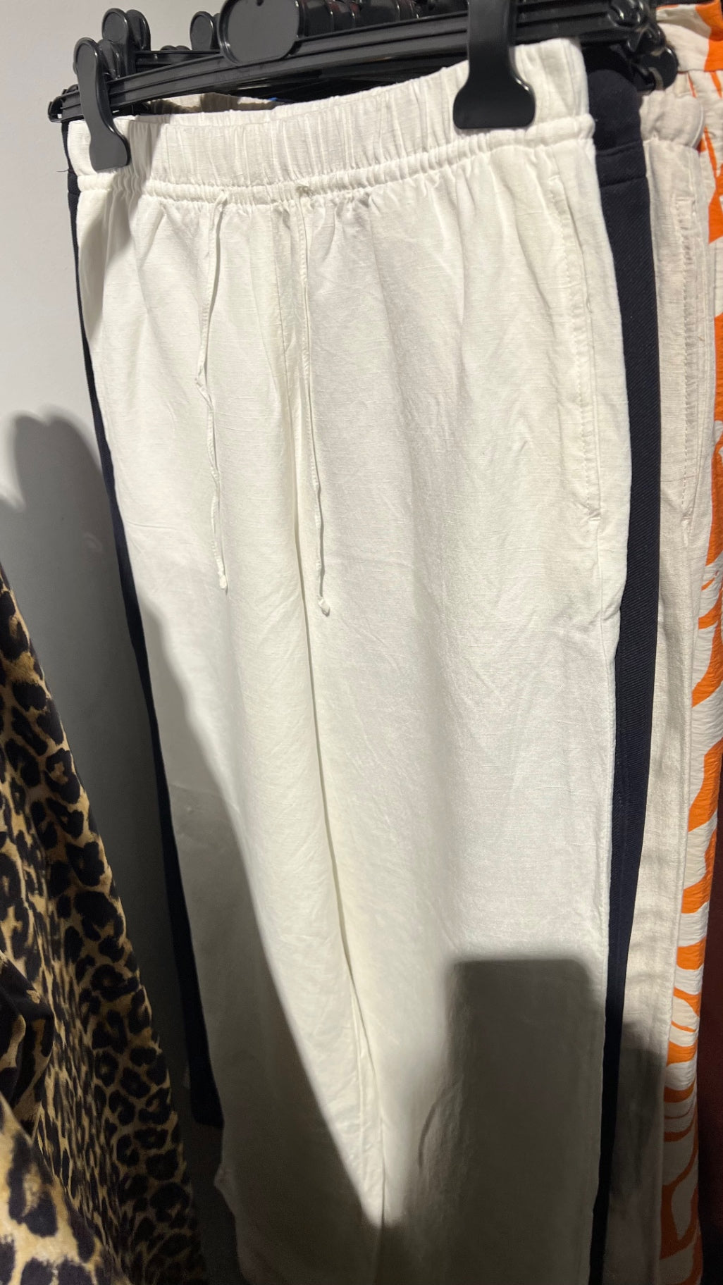 H&M Leinenhose Weiß Gr.: S