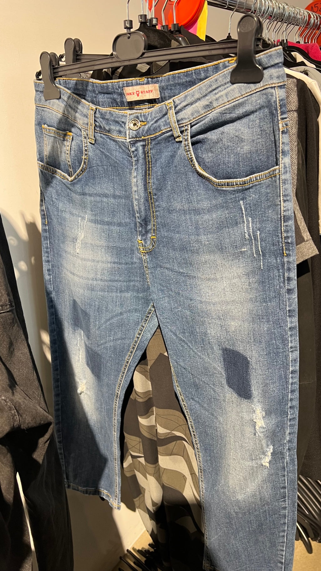 Funky Staff Jeans Blau Gr.: L