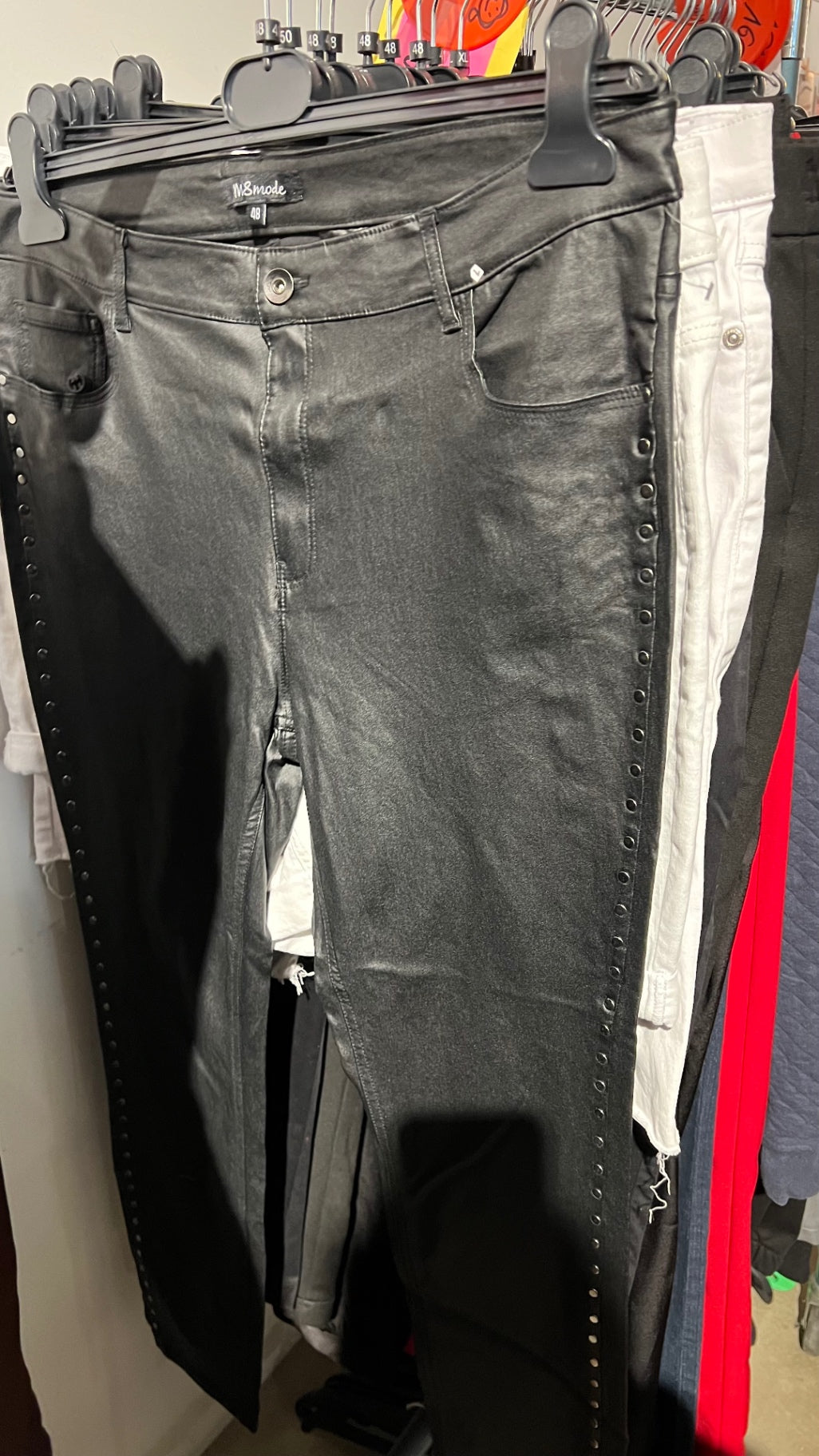 M&S Mode Hose Nieten Grau Gr.: 48