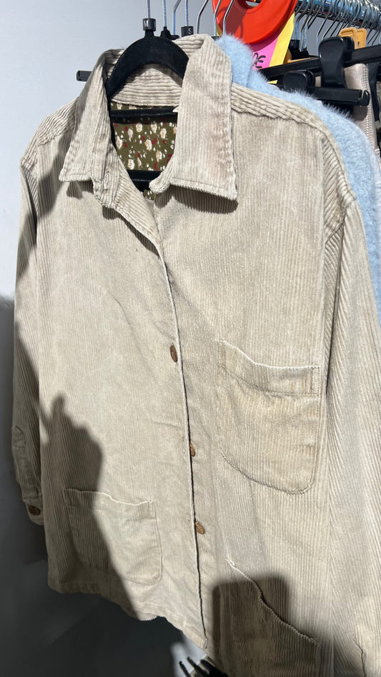Cordjacke Beige Gr.: M