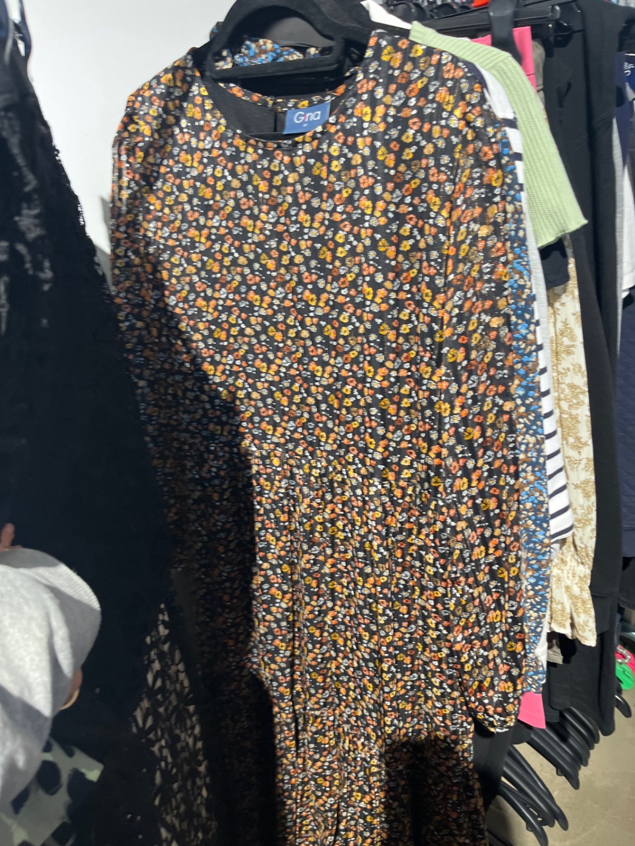 Gina Maxikleid geblümt : L
