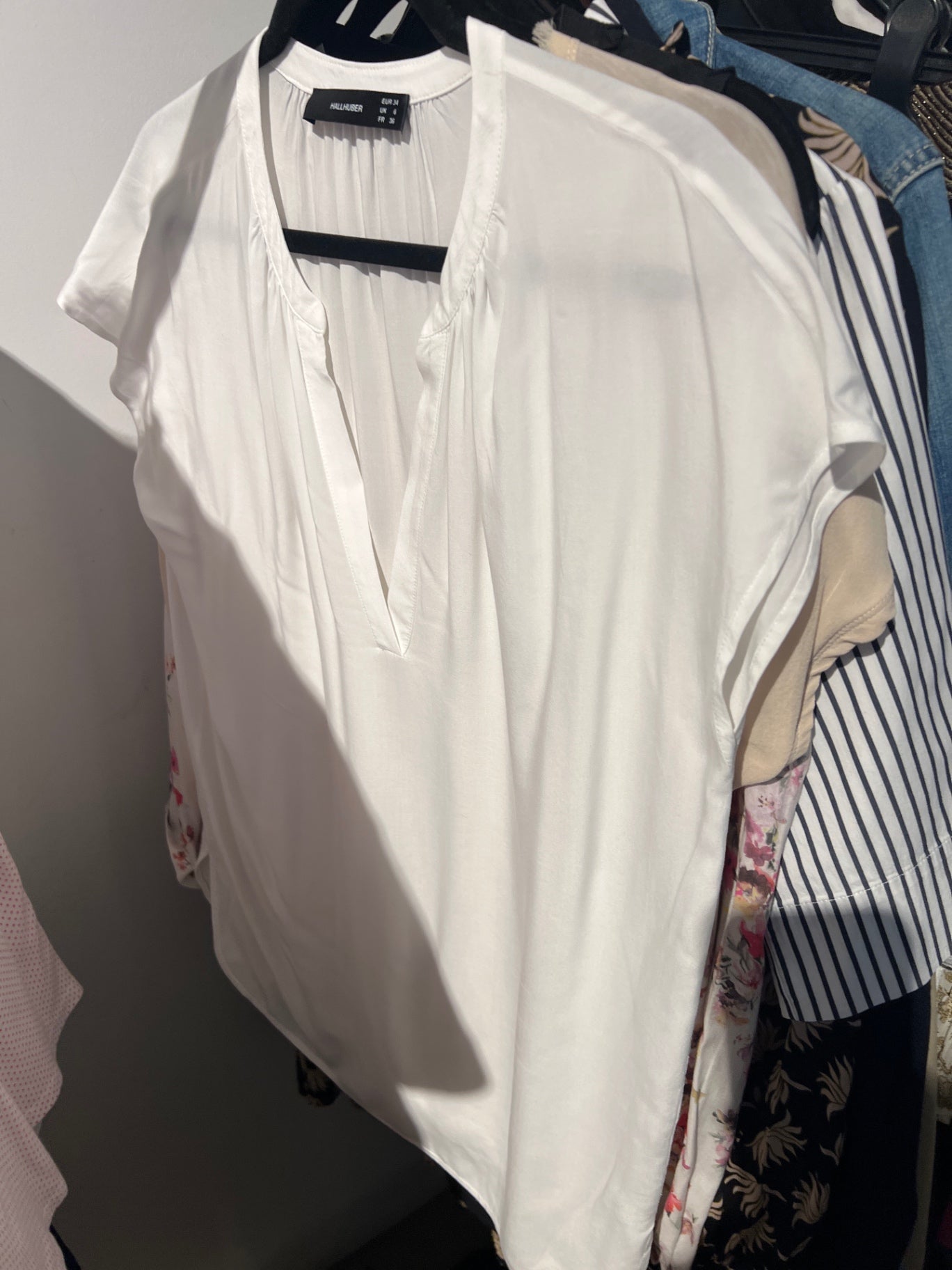 HALLHUBER Bluse Weiß Gr.: S
