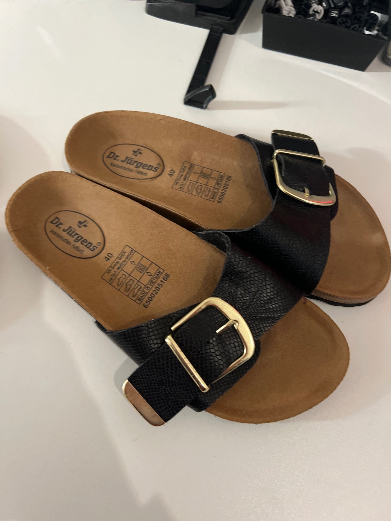 Dr. Jürgens Sandalen Schwarz Gr.: 40