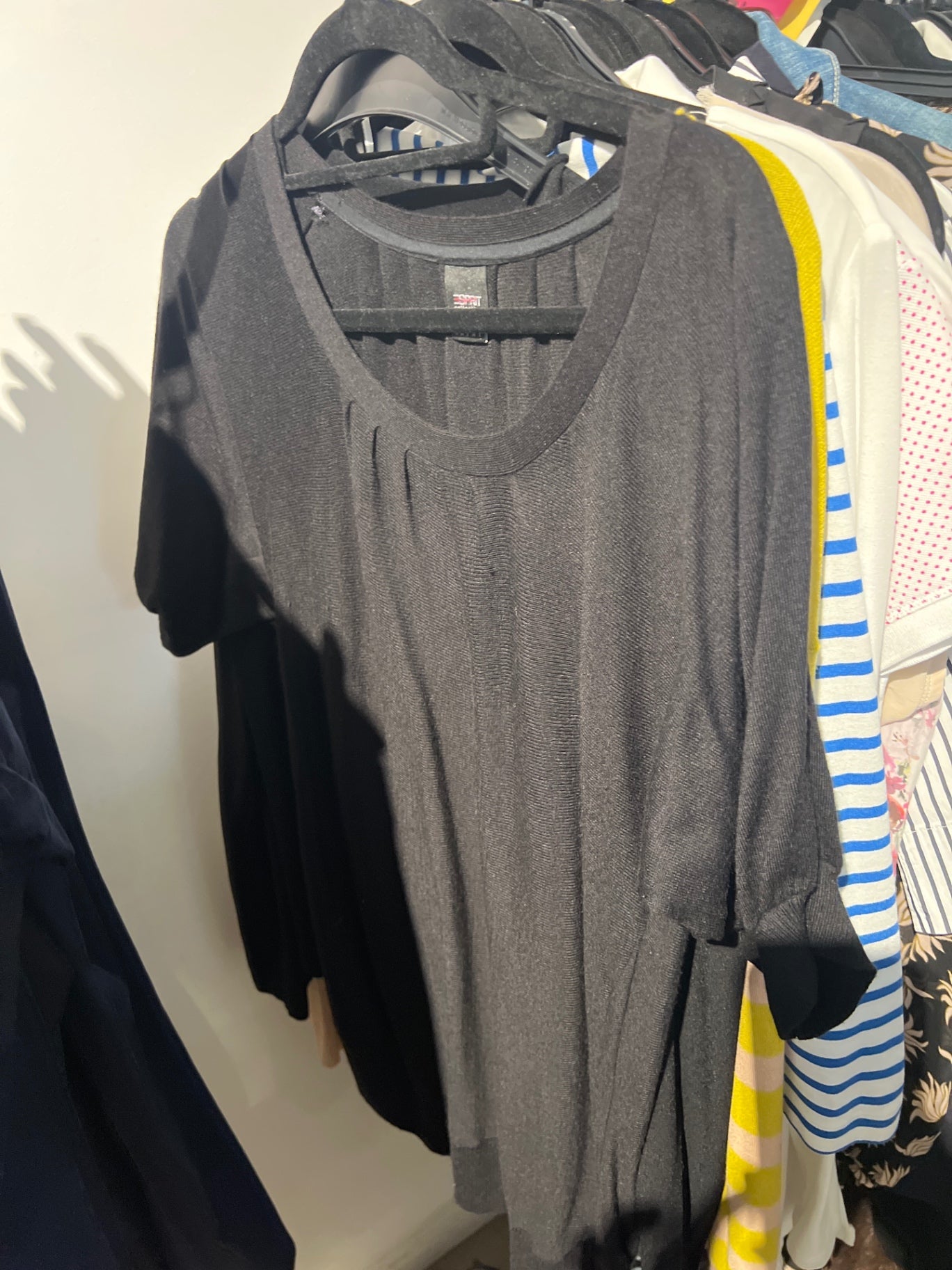 Esprit Strick T-Shirt Schwarz Gr.: M