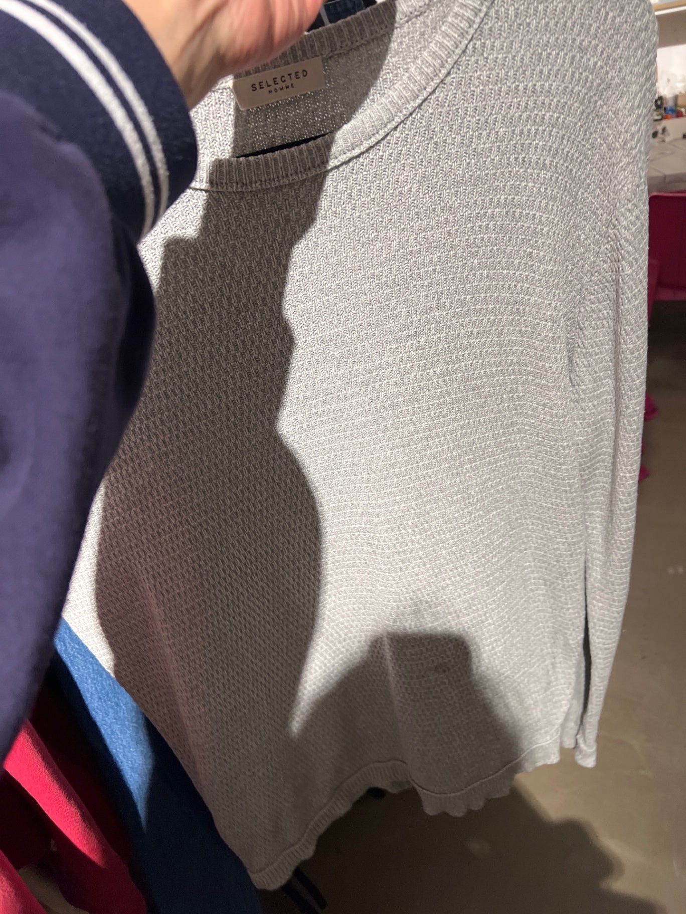 SELECTED HOMME Pullover Grau Gr.: L