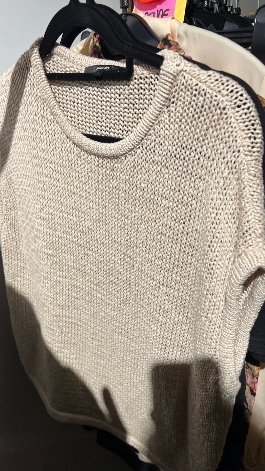 Someday. Strick T-Shirt Beige Gr.: S