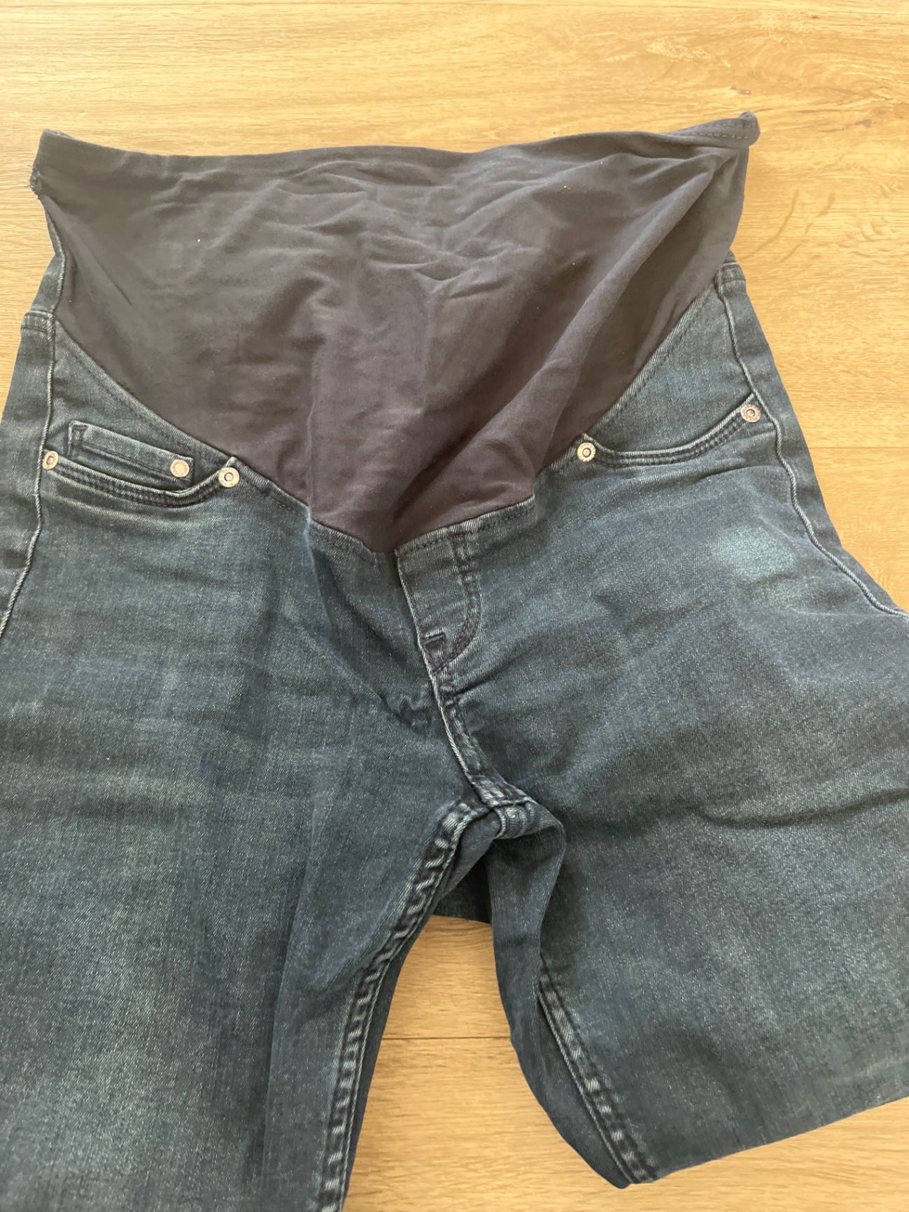 H&M Umstandsjeans Dunkelblau : S