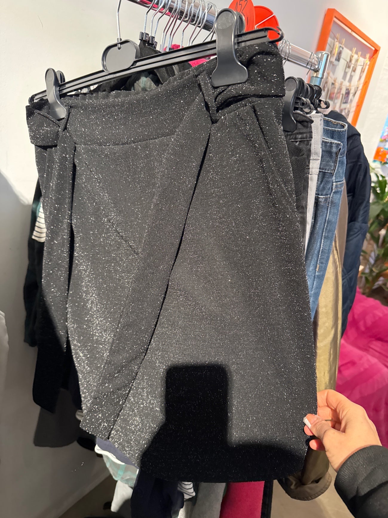 Made in Italy Rock Schwarz mit Silber Gr.: L