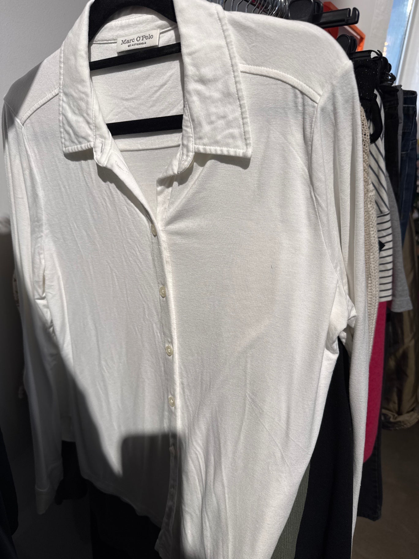 Marc O'Polo Hemd Creme/Weiß Gr.: M