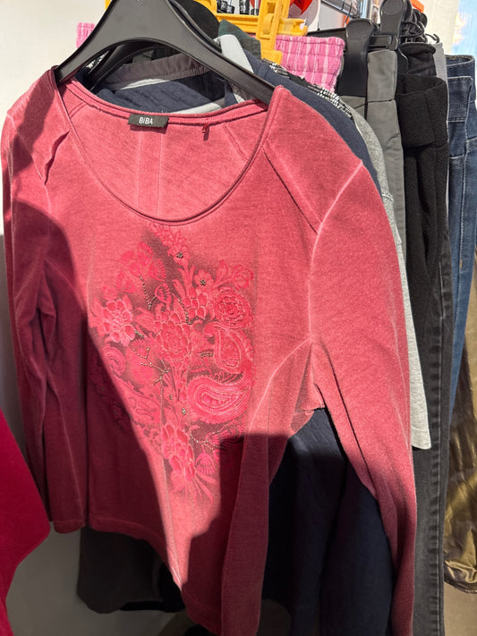 BIBA Pullover Rot Gr.: M