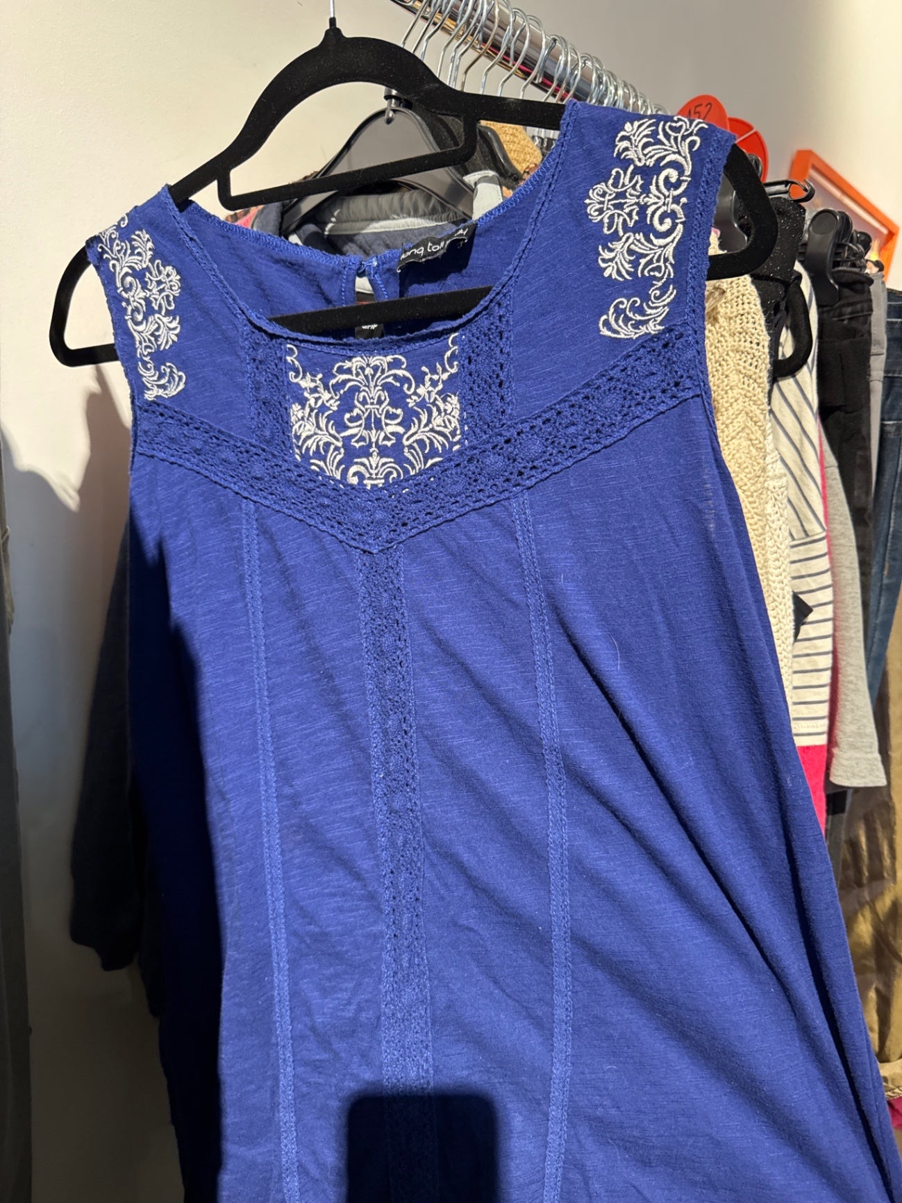 long tall sally Top Blau Gr.: L