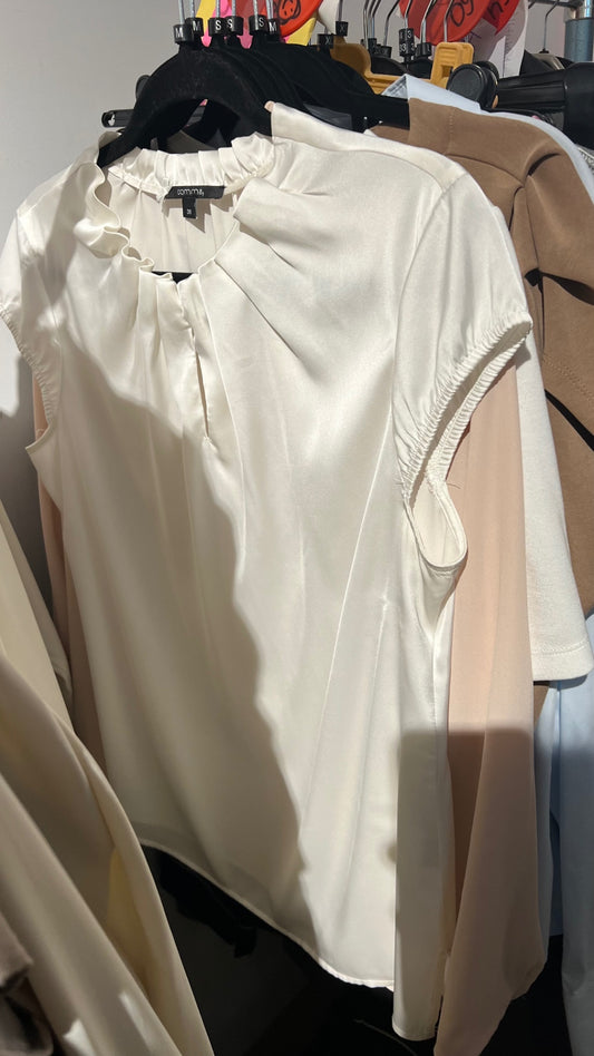 comma Bluse Elfenbein Gr.: M