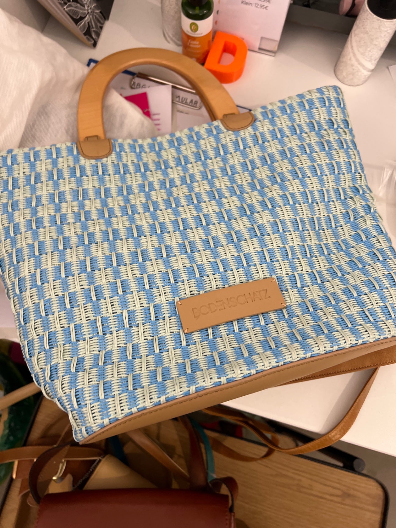 BODENSCHATZ Handtasche Blau 