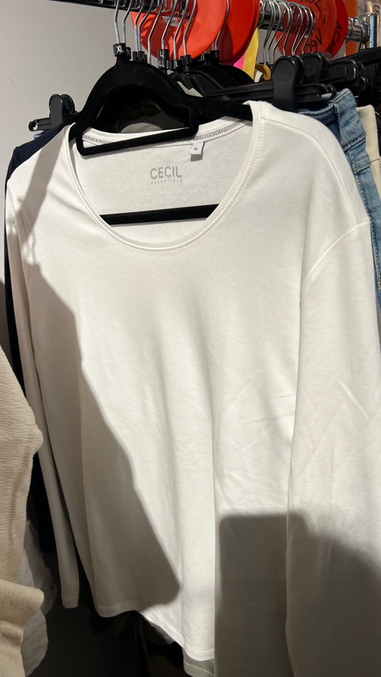 CECIL Longsleeve Weiß Gr.: XL
