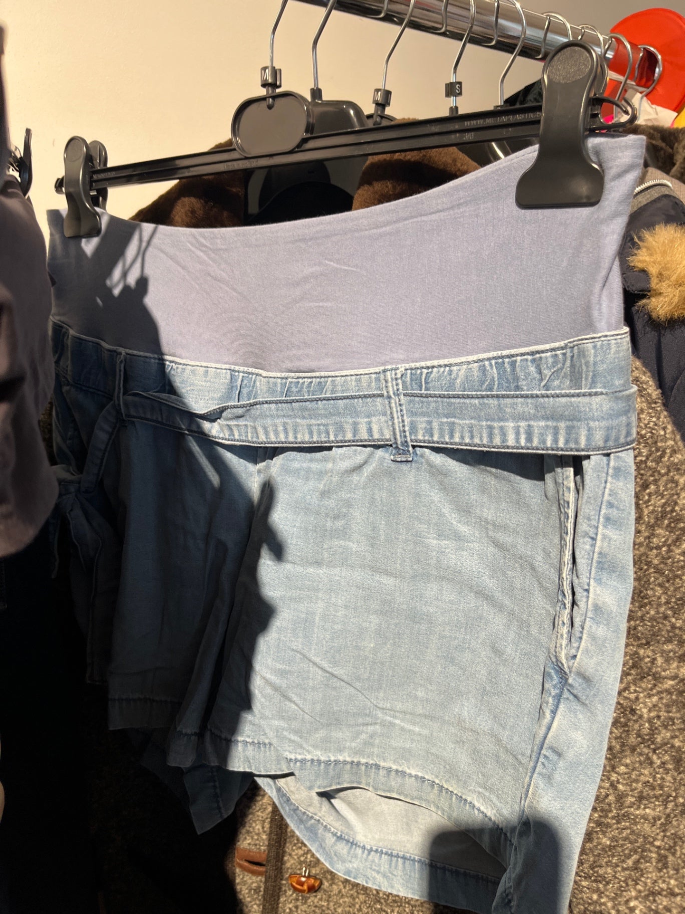 H&M Umstandsshorts Hellblau Gr.: M