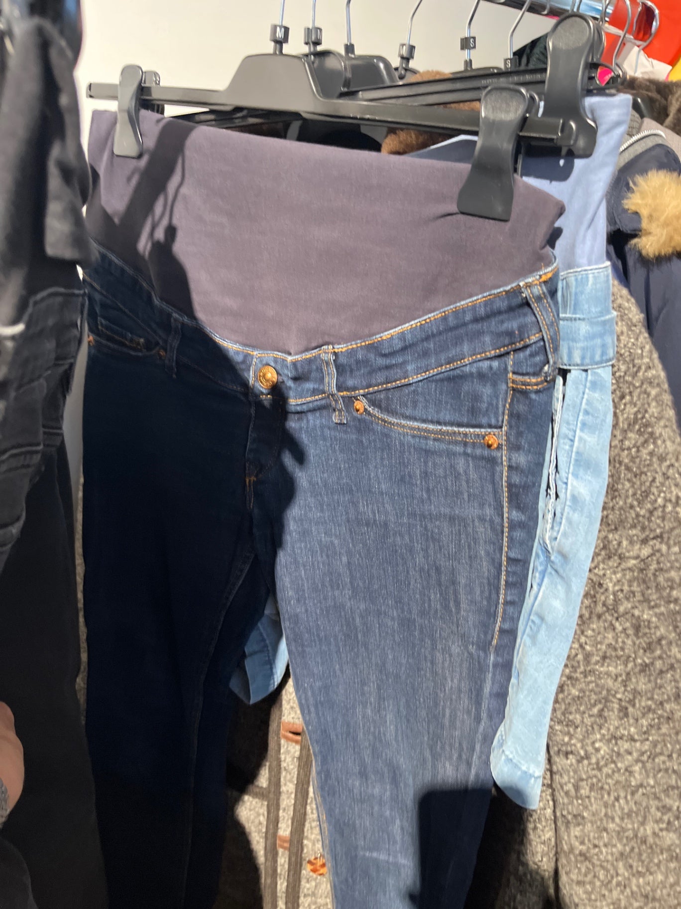 H&M Umstandsjeans Blau Gr.: M