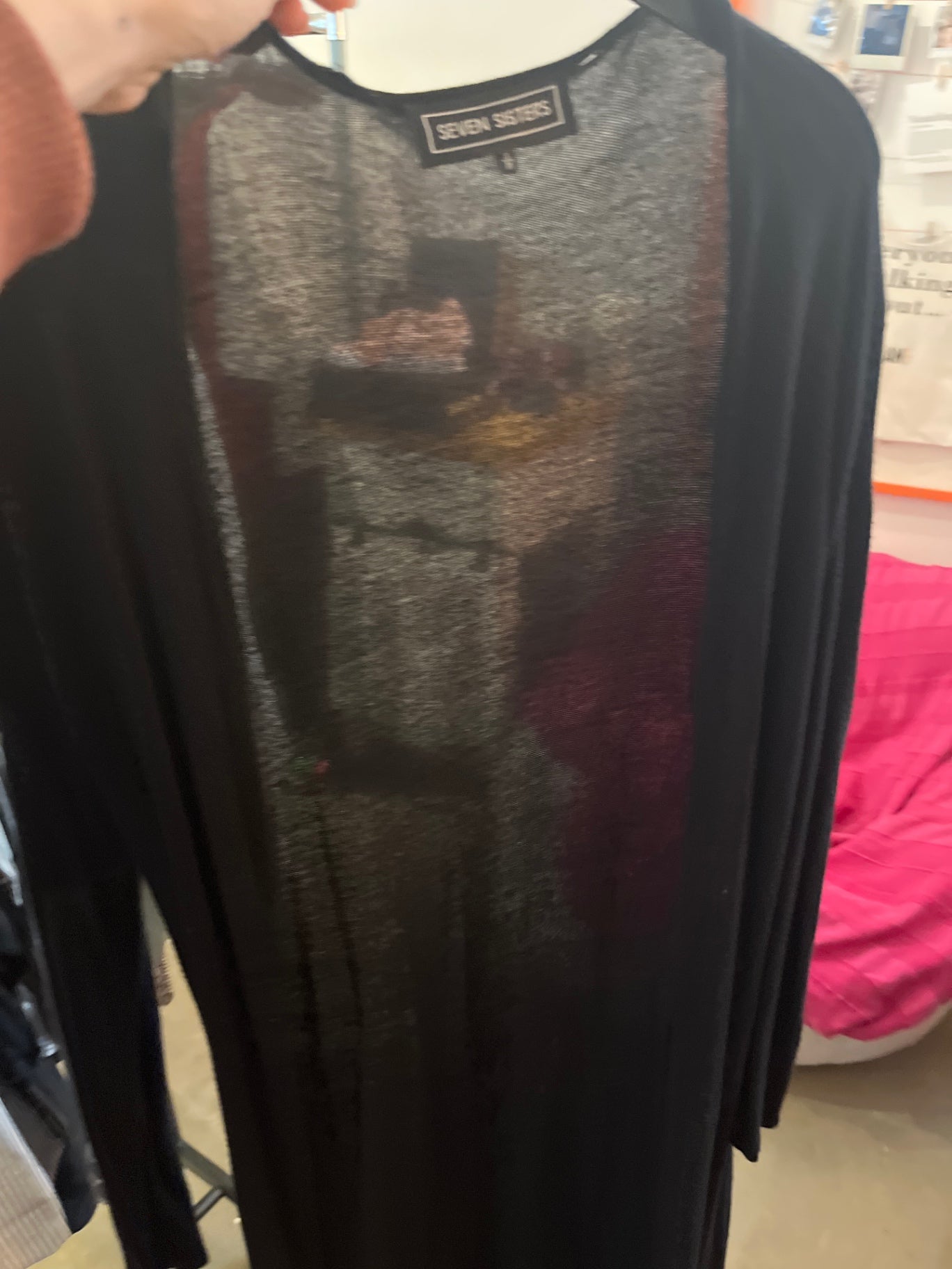 B-WARE LOCH Strickjacke lang: S/M