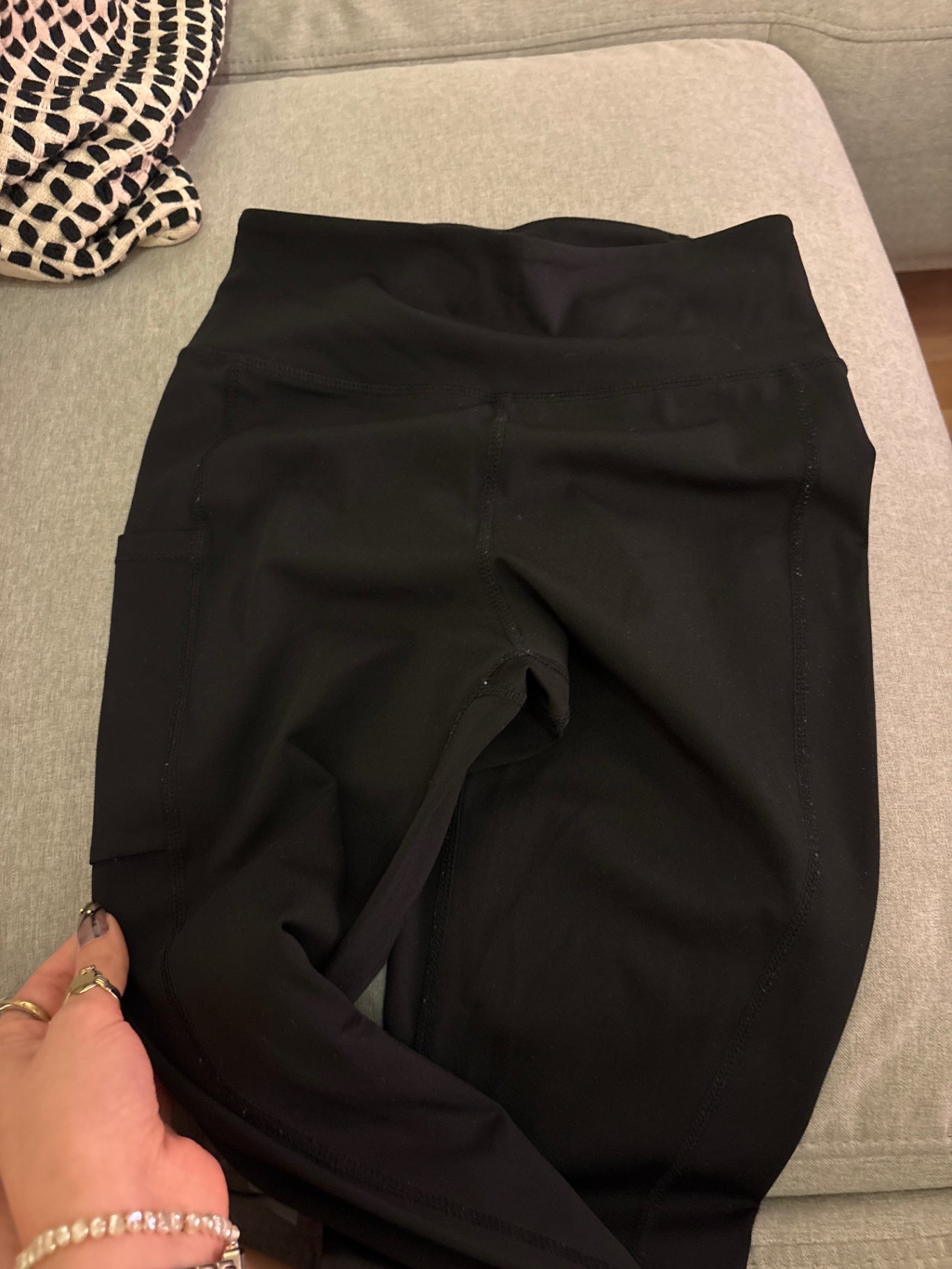 H&M Sport Leggings Schwarz Gr.: S