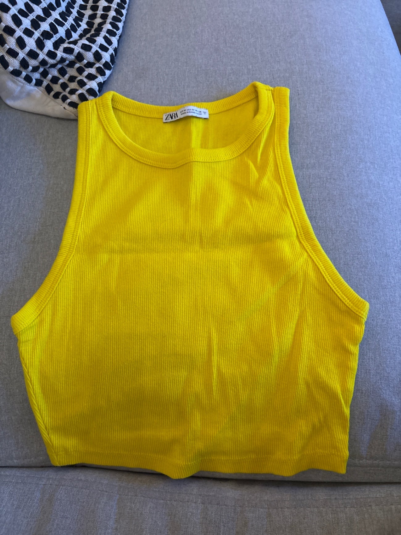 Zara Top Gelb Gr.: M