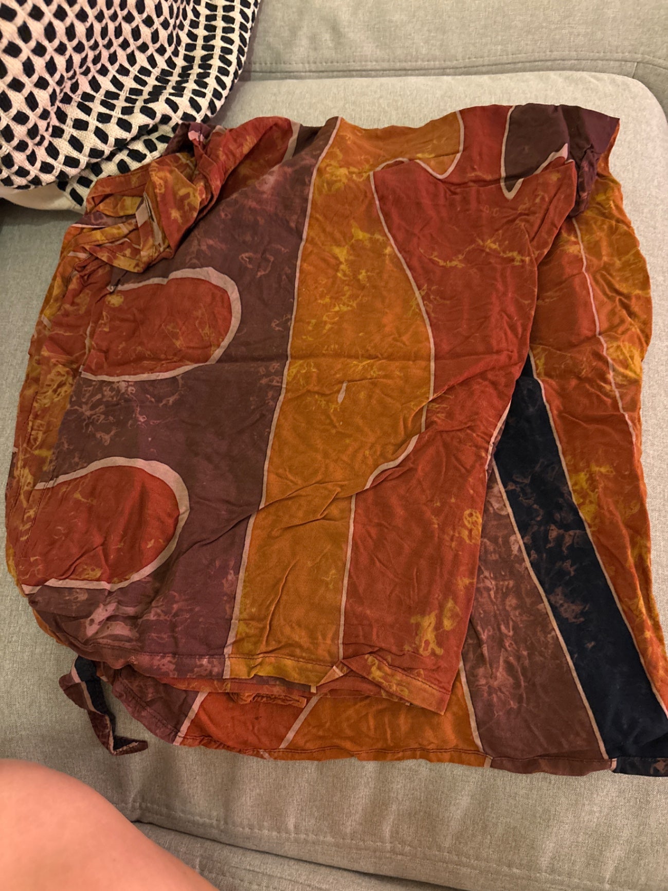 Wickelhose Orange, gelb, lila Gr.: S